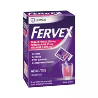 Fervex Etat Grippal Paracetamol/vitamine C/pheniramine Adultes Framboise, Granulés Pour Solution Buvable En Sachet à Dreux