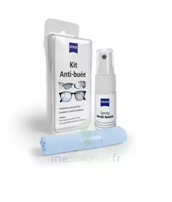 Zeiss Kit Spray Antibuée Fl/15ml + Tissu Microfibres à Dreux