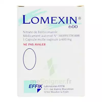 Lomexin 600 Mg Caps Molle Vaginale Plq/1 à Dreux