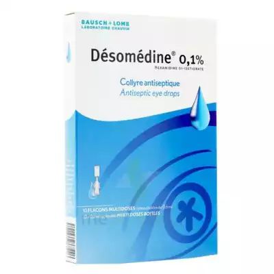 Desomedine 0,1 % Collyre Sol 10fl/0,6ml à Dreux